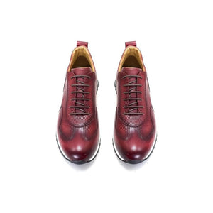 Hand-Painted Cow Leather Elegance Casual Shoes