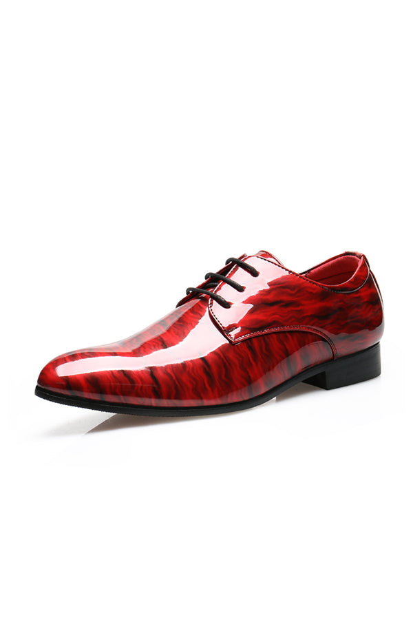 AlliLuxe Lace-Up Leather Derby Shoes