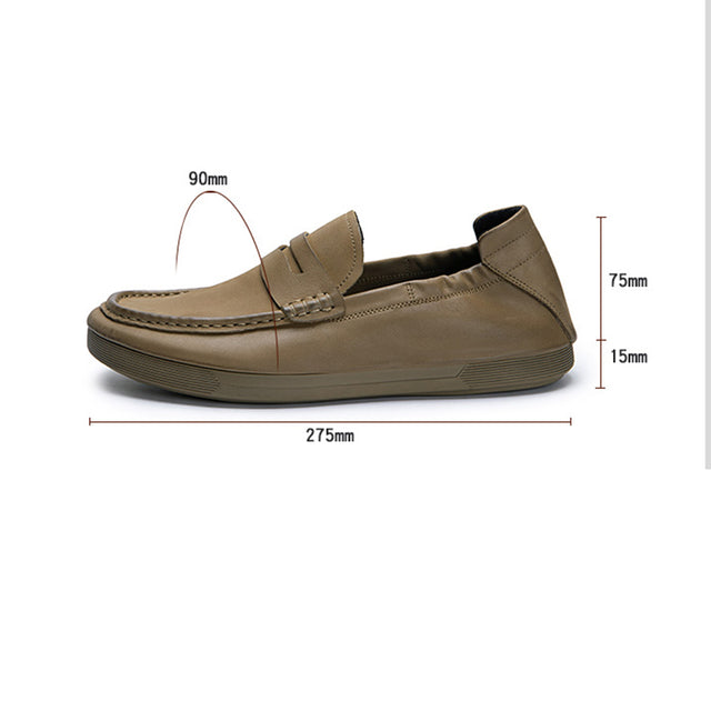 LuxeLeather Classy Slip-On Dress Shoes