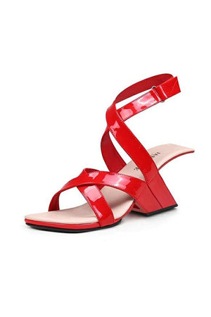 Chicfashion Cow Leather Peep Toe  Sandals