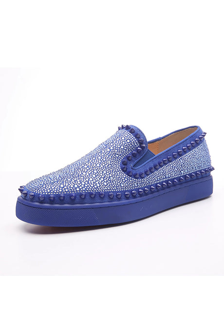 LuxeLeather Exotic Slip On Sneakers