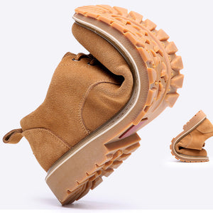 Lux Suede Round Toe Chic Casual Shoes