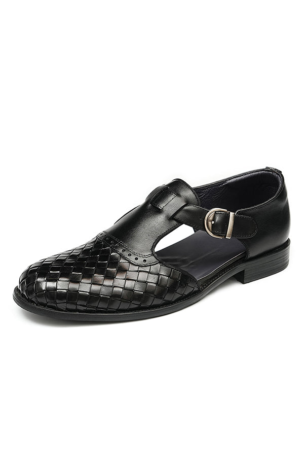 Eldorian Chic Buckle Leather Sandals