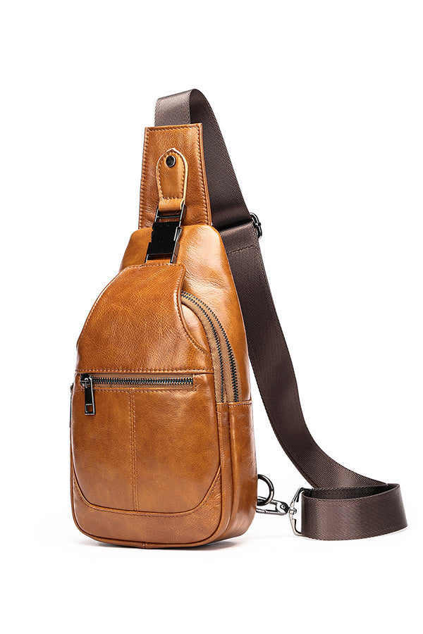 ElegantEquus Genuine Leather Chest Bag