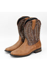 Embroidered Exotic Western Mid-Calf Cowboy Boots