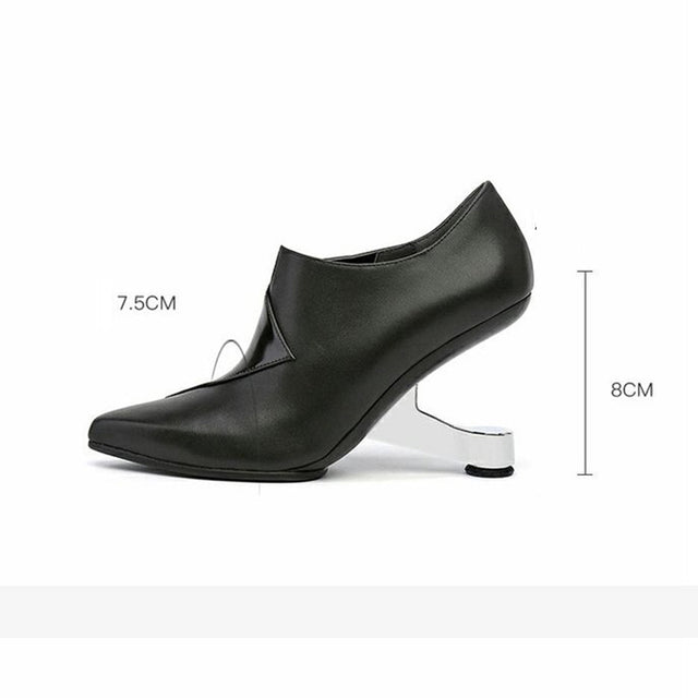 AlliLuxe Glossy Slip On Pumps