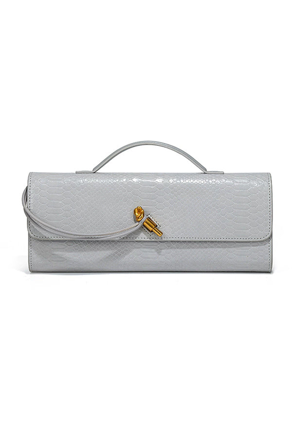 Serpatura Snake Pattern Event Clutch Purse