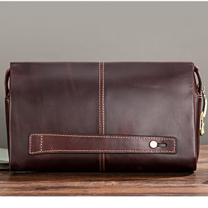 CowLuxe Stylish Leather Men's Organizer Bag