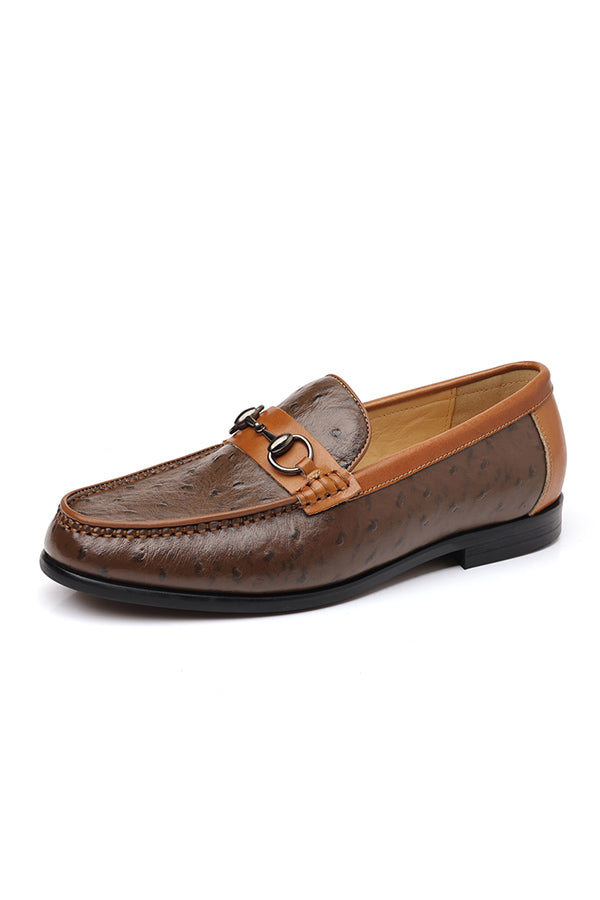 LuxLeather Elegant Genuine Leather Slip On Loafers