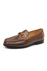 LuxLeather Elegant Genuine Leather Slip On Loafers