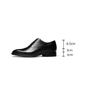 Aurastyle Ebonique increased Leather Brogues