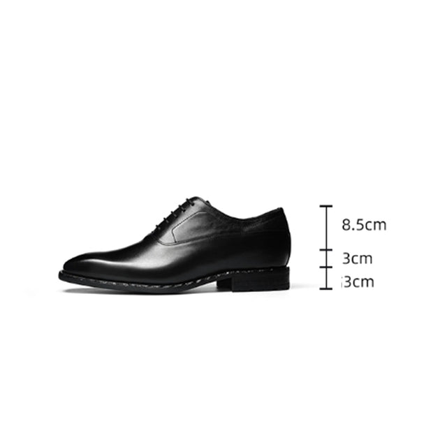 Aurastyle Ebonique increased Leather Brogues