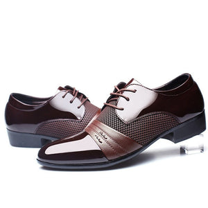 LaceLux Exotic Pointed Toe Oxford Dress Shoes