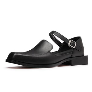 Leather Chic Buckle Sandals - FINAL SALE