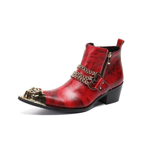 Leatherlux Exotic Ankle Boots - FINAL SALE