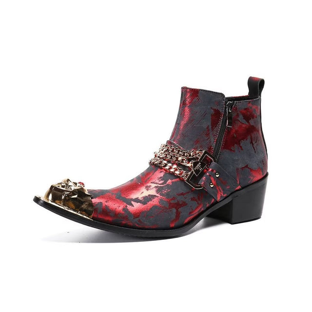 Leatherlux Exotic Ankle Boots - FINAL SALE