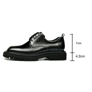 Elegant British Oxford Platform Laces Wedding Shoes