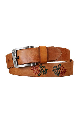 Artisan Crafted Cowskin Belt