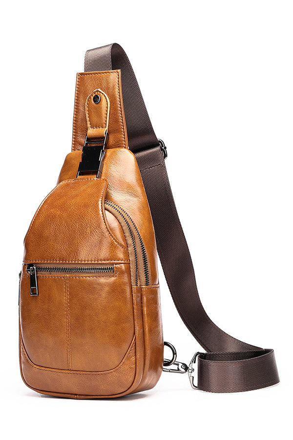 ElegantEquus Genuine Leather Chest Bag