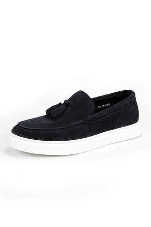 LuxeLeather Slip-on Platform Sneakers