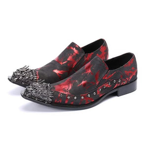 Luxe Exotic Genuine Leather Pointed Toe Slip-ons