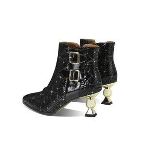 Luxe Exotic Plush Winter Ankle Boots