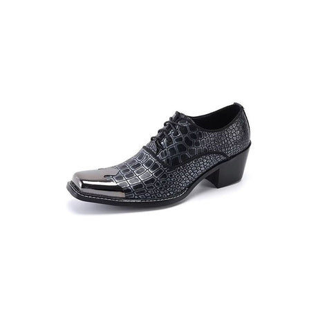 LuxeCroco Genuine Leather Oxford Dress Shoes