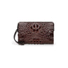 Luxegator Genuine Leather Exotic Zipper Clutch Wallet - FINAL SALE