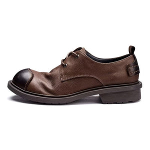 LuxeLace Leather Sophisticated Casual Shoes