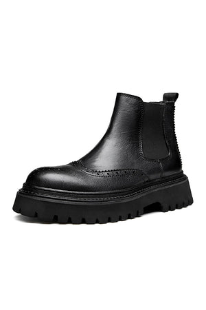 ClassicCow Leather Slip-on Luxury Ankle Boots