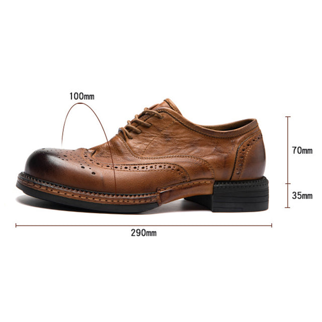 LuxeLace Elegant Round Toe Dress Shoes