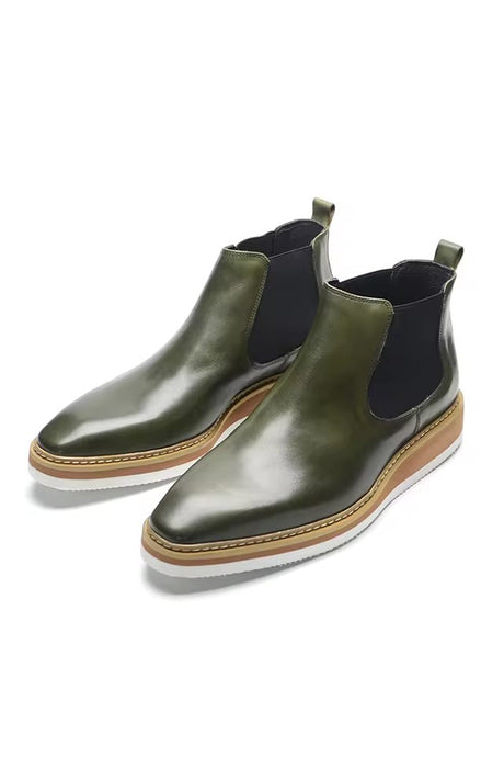 ChicHide Casual Platform Slip-On Ankle Boots