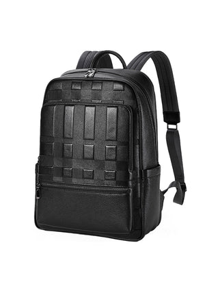 Luxury Cow Leather Laptop Travel Business Backpack