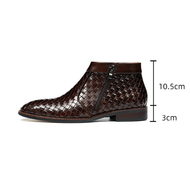 UrbanGlide Alligator Pattern Ankle Boots for Men