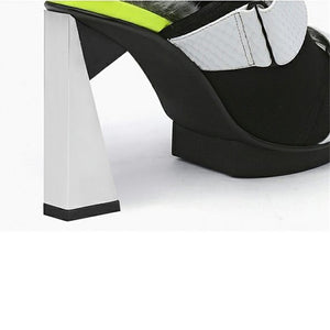 Chicfashion Cow Leather Peep Toe  Sandals