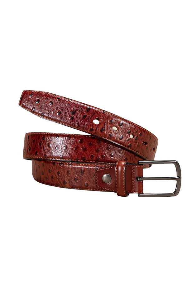 LuxeGator Exotic Croc Pattern Leather Alligator Belt