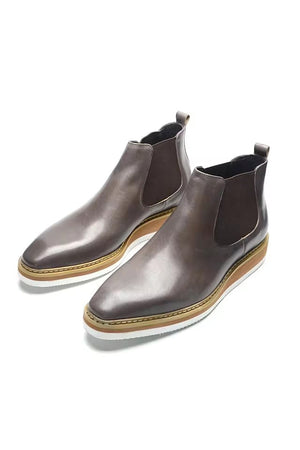 ChicHide Casual Platform Slip-On Ankle Boots