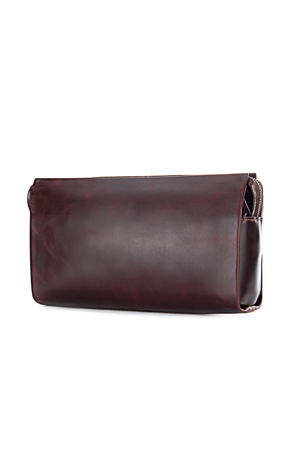 CowLuxe Stylish Leather Men's Organizer Bag