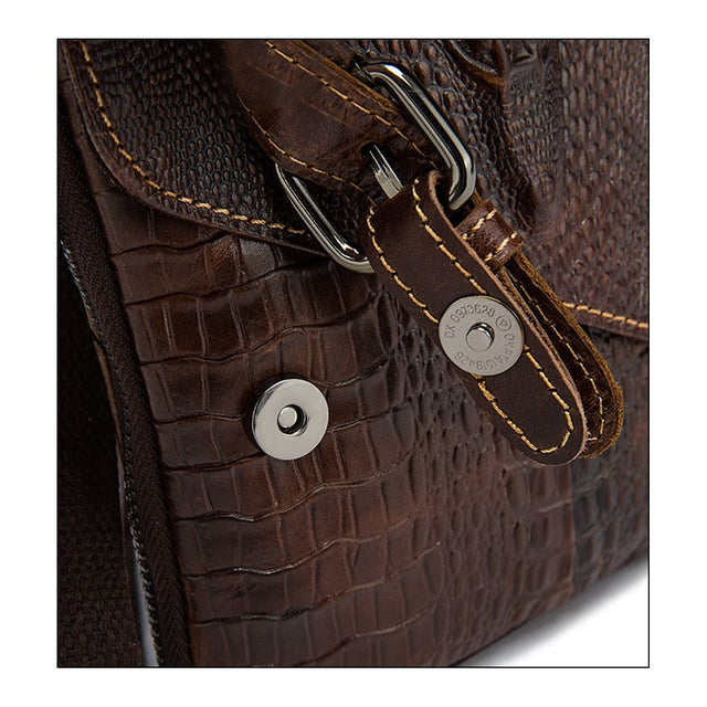 Luxury Alligator Pattern Leather Travel Fanny Pack - FINAL SALE