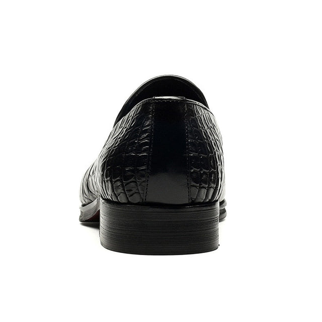 Luxury Alligator Tassel Slip-On Loafers