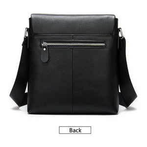 Luxury Exotic Zipper Flap Leather Messenger Bag
