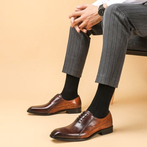 Luxepoint Exotic Brogue Dress Shoes - FINAL SALE