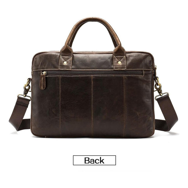 Luxury Exotic Leather Zipper Laptop Briefcase - FINAL SALE