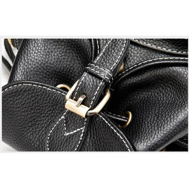Luxury Exotic Leather Zipper Strap Arcuate Backpack - FINAL SALE