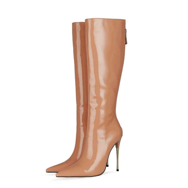 ZipperHeel Luxe Exotic Ankle Boots
