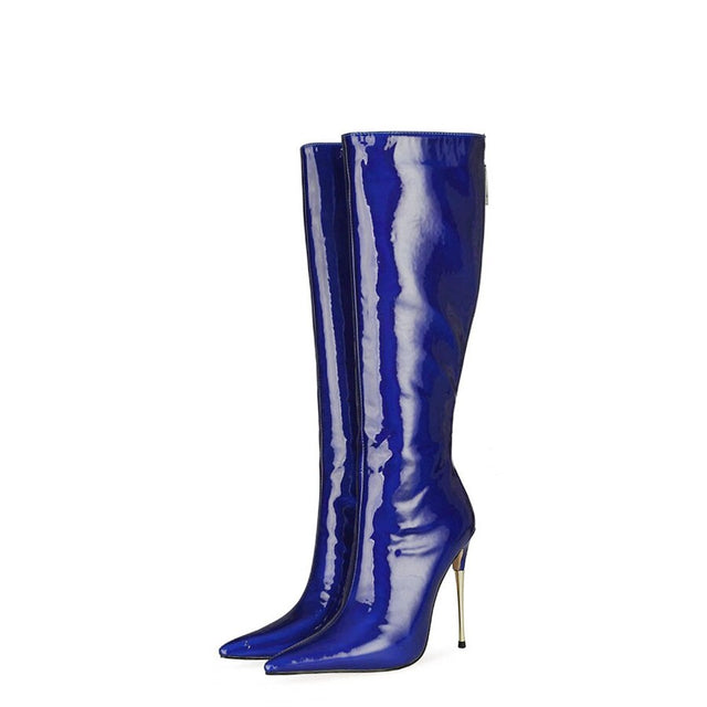 Luxeexo Pointed Toe High Heel Long Boots - FINAL SALE