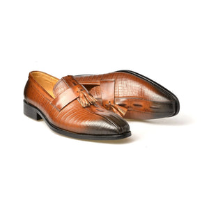 Luxury CrocPoint Slip-On Loafers