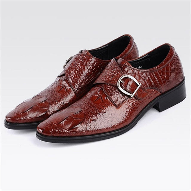 Luxury CrocLeather Classic Business Dress Shoes