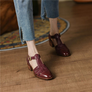 Romesquare Luxe Ankle Strap Platform Shoes - FINAL SALE