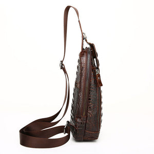 Luxury CrocLeather Crocodile Pattern Shoulder Messenger Bag